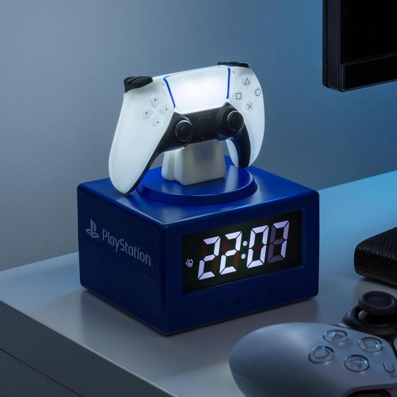 PALADONE PLAYSTATION DUALSENSE, RELOJ DESPERTADOR LUZ NOCTURNA OFICIAL - 4