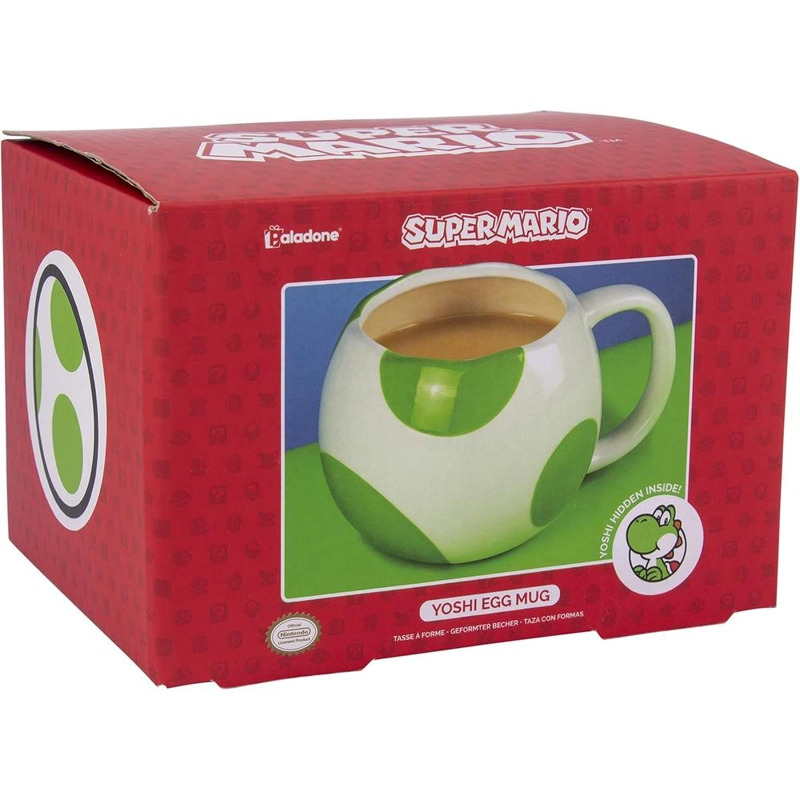 PALADONE SUPER MARIO YOSHI, TAZA CERÁMICA HUEVO OFICIAL - 2