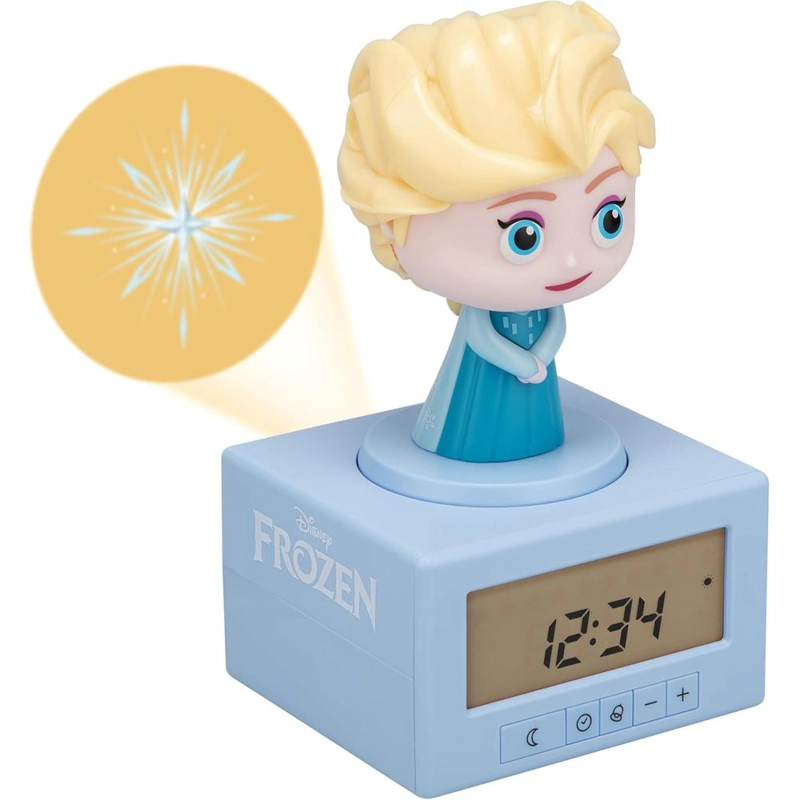 PALADONE DISNEY FROZEN ELSA, RELOJ DESPERTADOR PROYECTOR INFANTIL OFICIAL - 1