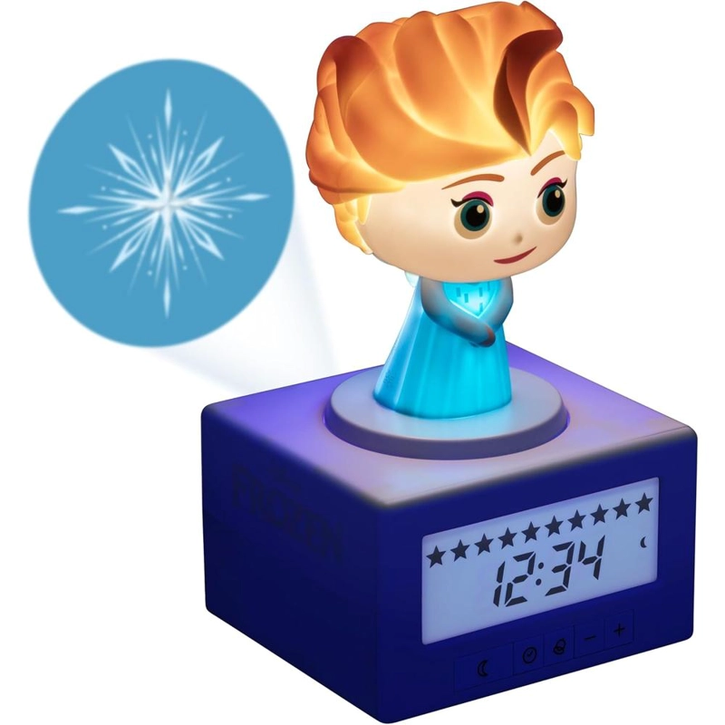 PALADONE DISNEY FROZEN ELSA, RELOJ DESPERTADOR PROYECTOR INFANTIL OFICIAL - 4