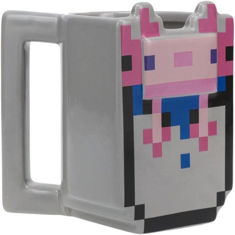 PALADONE MINECRAFT AXOLOTL TAZA CUBETA 13 OZ / 384 ML OFICIAL - 2