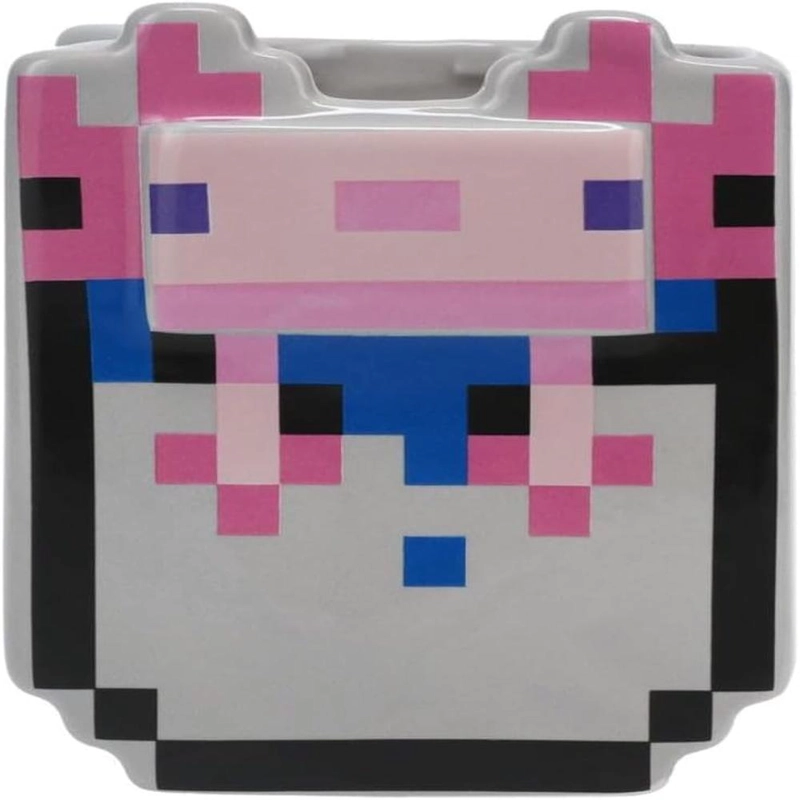 PALADONE MINECRAFT AXOLOTL TAZA CUBETA 13 OZ / 384 ML OFICIAL - 3