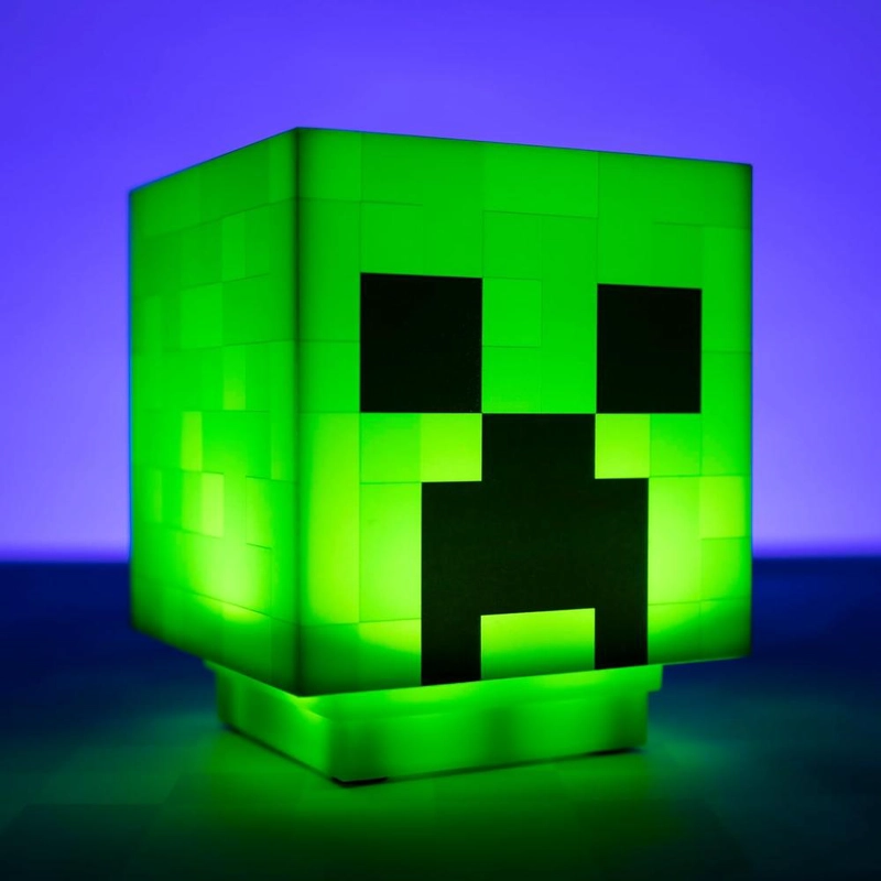 PALADONE MINECRAFT CREEPER, LÁMPARA ESCRITORIO CON SONIDO OFICIAL - 2