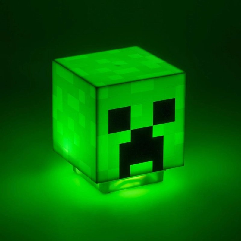 PALADONE MINECRAFT CREEPER, LÁMPARA ESCRITORIO CON SONIDO OFICIAL - 4