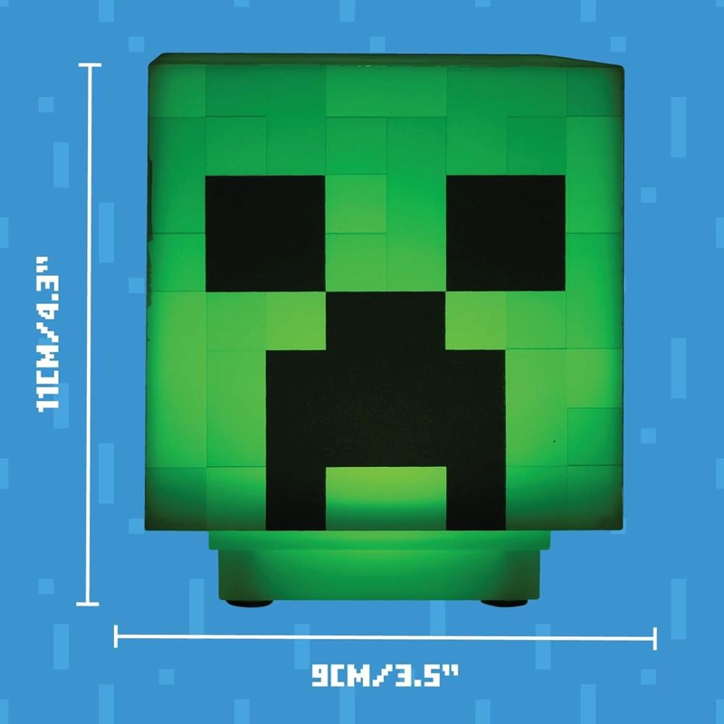 PALADONE MINECRAFT CREEPER, LÁMPARA ESCRITORIO CON SONIDO OFICIAL - 5