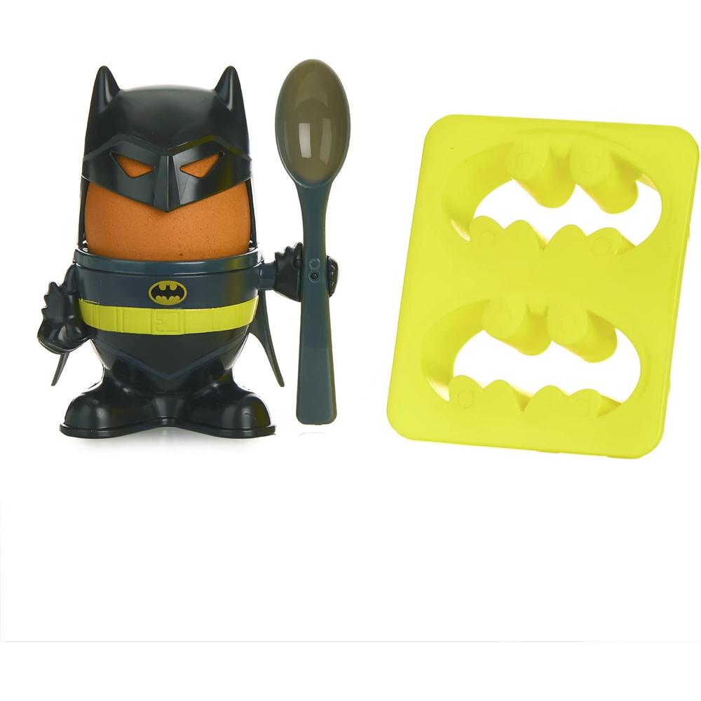 PALADONE BATMAN, JUEGO DE DESAYUNO CON HUEVERA CUCHARA Y CORTADOR OFICIAL - 1