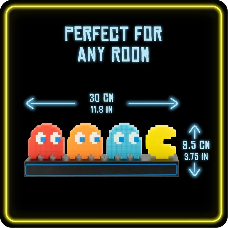 PALADONE PAC-MAN, LÁMPARA FIGURAS PAC-MAN Y FANTASMAS - 5
