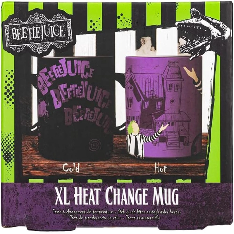 PALADONE BEETLEJUICE, TAZA TÉRMICA XL OFICIAL - 4