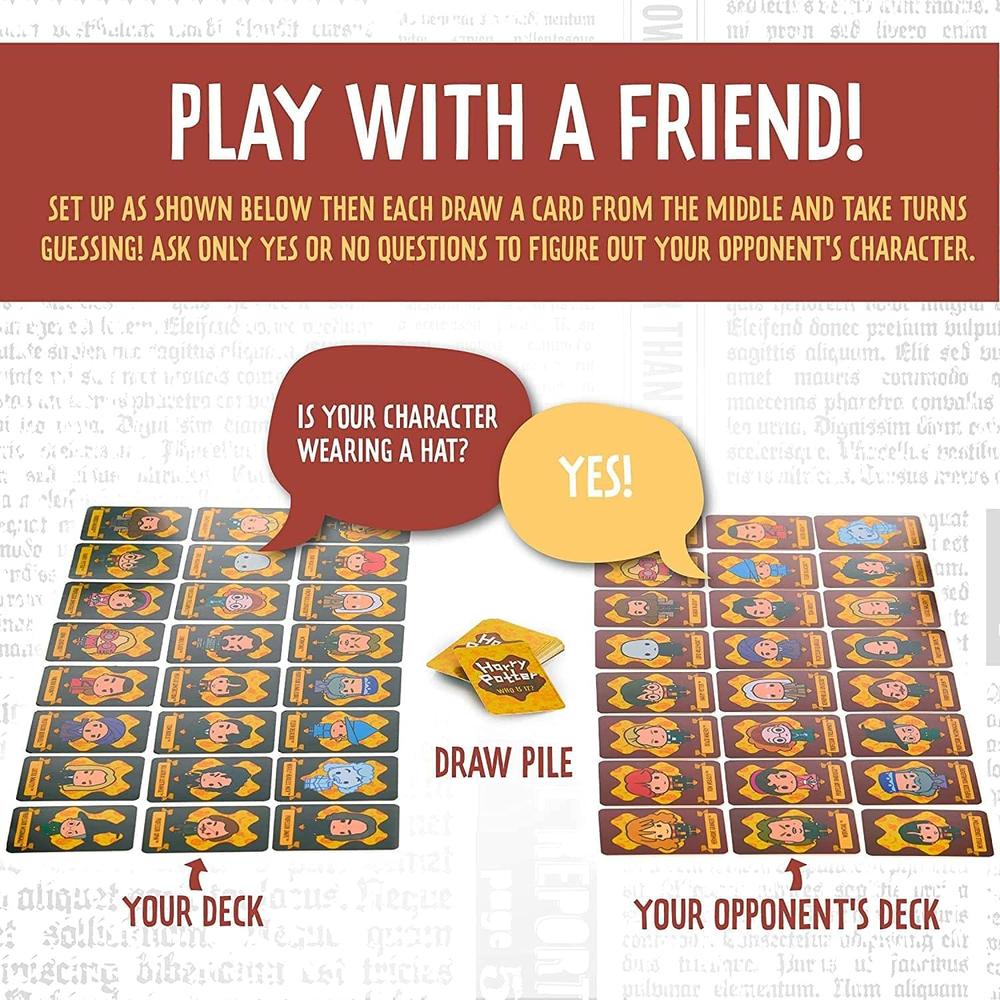 PALADONE HARRY POTTER OFICIAL VERSIÓN INGLÉS, JUEGO DE CARTAS “QUIÉN ES” - 3