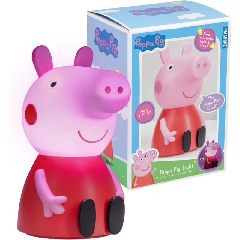 PALADONE PEPPA PIG, LÁMPARA FIGURA CON SONIDO OFICIAL - 1