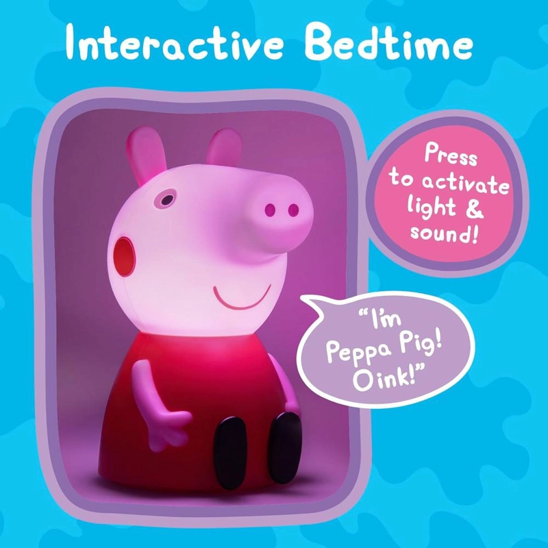 PALADONE PEPPA PIG, LÁMPARA FIGURA CON SONIDO OFICIAL - 4