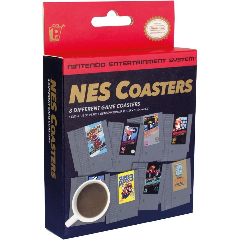 PALADONE NINTENDO NES, SET 8 POSAVASOS RETRO LÁMPARA OFICIAL - 1