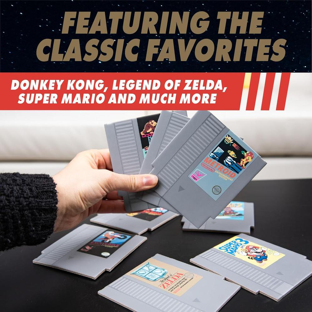 PALADONE NINTENDO NES, SET 8 POSAVASOS RETRO LÁMPARA OFICIAL - 4