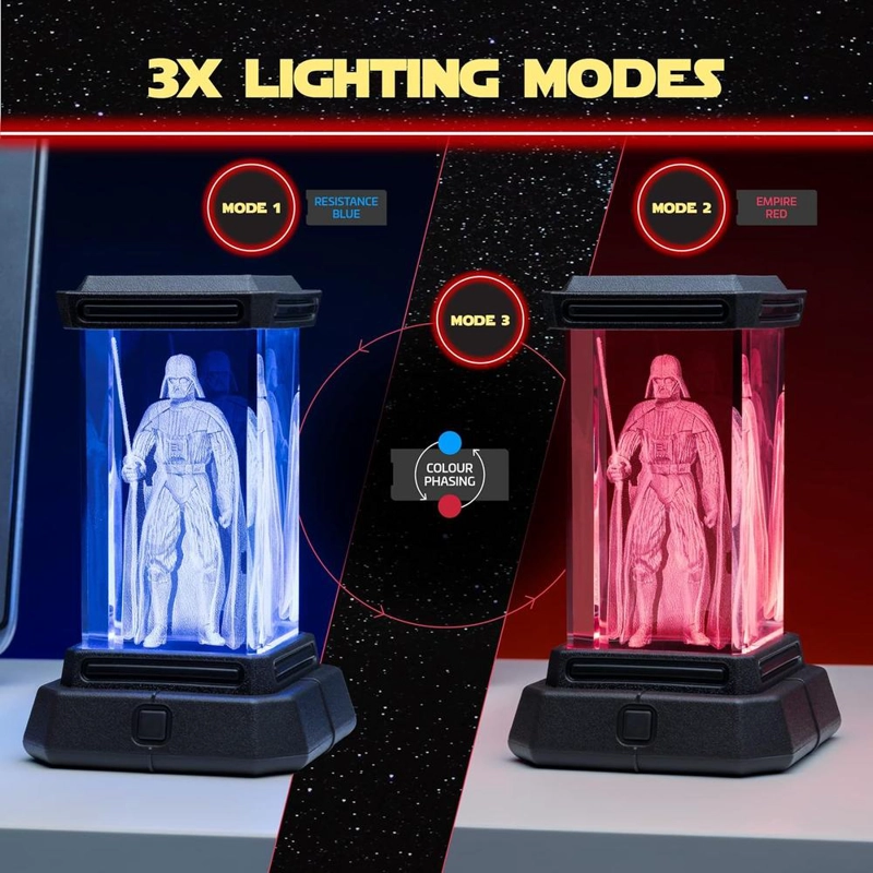 PALADONE STAR WARS DARTH VADER, LÁMPARA HOLOGRÁFICA - 2