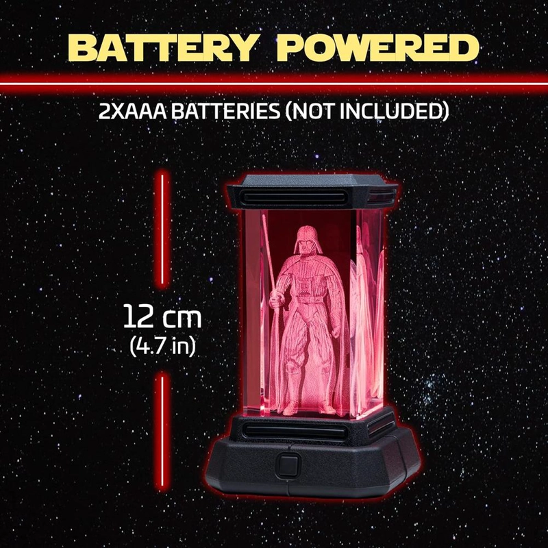 PALADONE STAR WARS DARTH VADER, LÁMPARA HOLOGRÁFICA - 3