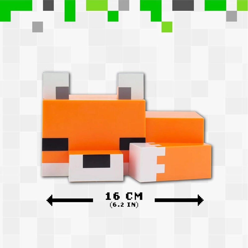 PALADONE MINECRAFT ZORRO, LUZ NOCTURNA BRILLO NARANJA OFICIAL - 2
