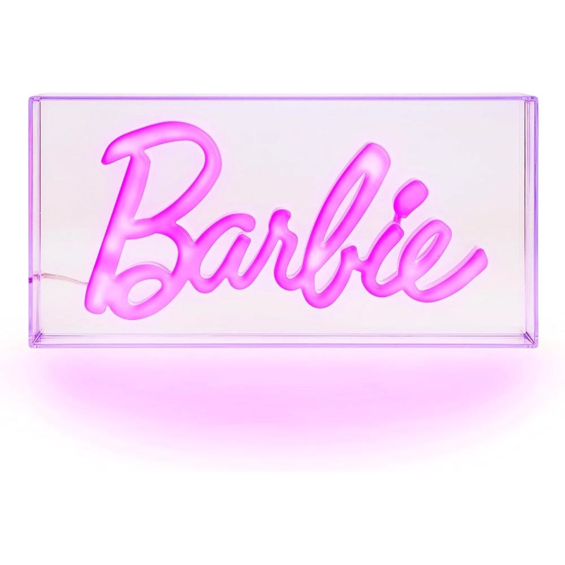 PALADONE BARBIE, LETRERO LED ROSA NEÓN OFICIAL - 1