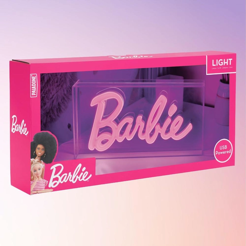 PALADONE BARBIE, LETRERO LED ROSA NEÓN OFICIAL - 4