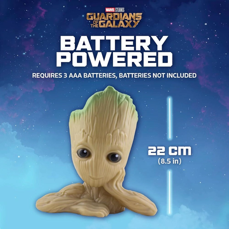 PALADONE GUARDIANES DE LA GALAXIA GROOT, FIGURA CON LUZ Y SONIDO OFICIAL - 3