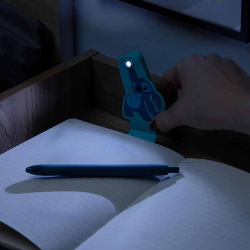 PALADONE DISNEY STITCH, LÁMPARA LECTURA LED CLIP LILO Y STITCH OFICIAL - 4