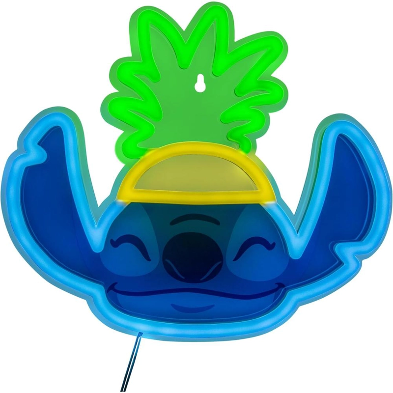 PALADONE DISNEY LILO Y STITCH PIÑA, LÁMPARA PARED NEÓN LED OFICIAL - 1