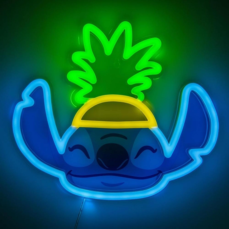 PALADONE DISNEY LILO Y STITCH PIÑA, LÁMPARA PARED NEÓN LED OFICIAL - 2