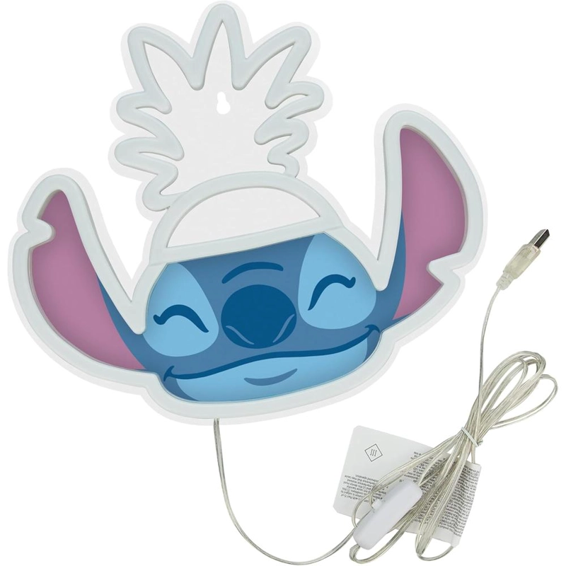 PALADONE DISNEY LILO Y STITCH PIÑA, LÁMPARA PARED NEÓN LED OFICIAL - 3