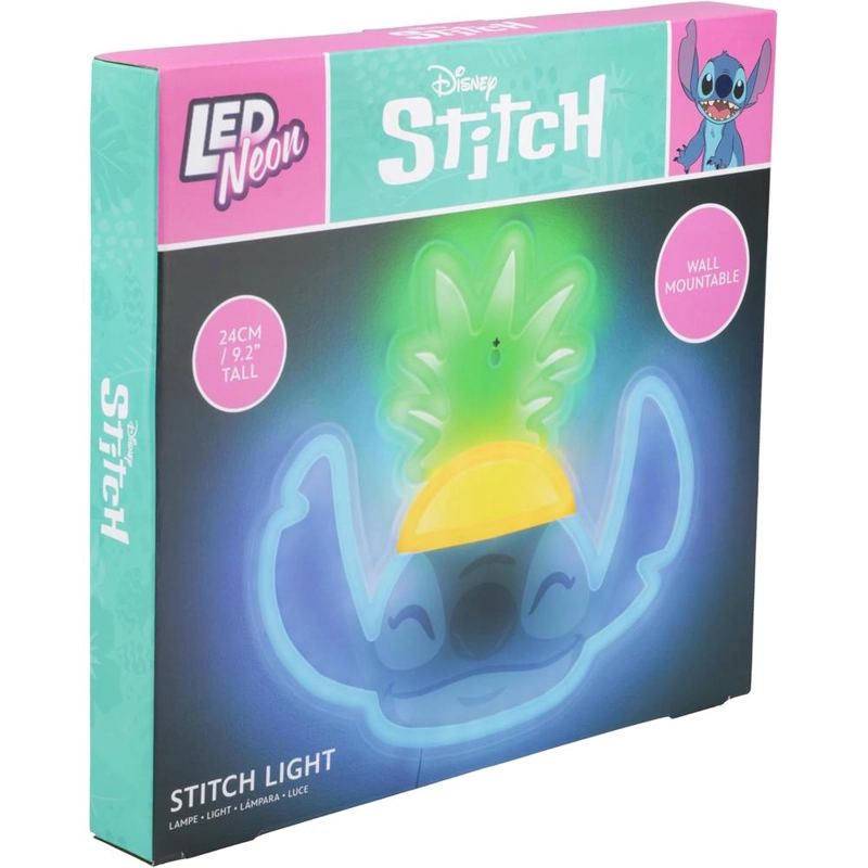 PALADONE DISNEY LILO Y STITCH PIÑA, LÁMPARA PARED NEÓN LED OFICIAL - 5