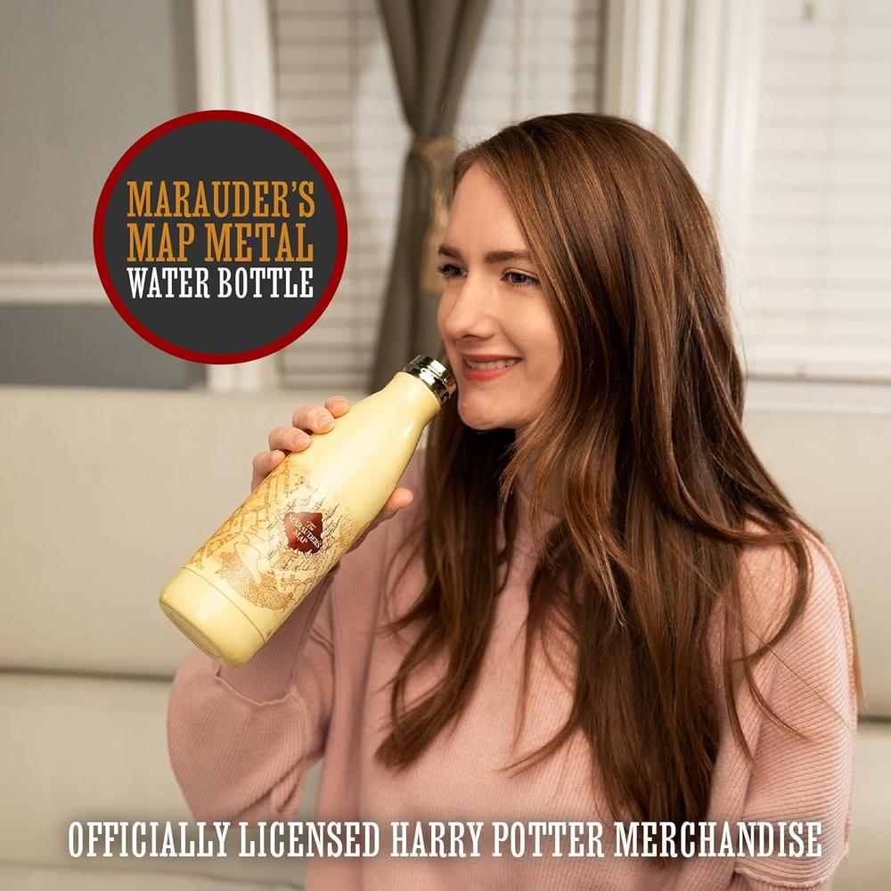PALADONE HARRY POTTER MAPA DEL MERODEADOR, BOTELLA DE AGUA METÁLICA 500 ML OFICIAL - 2