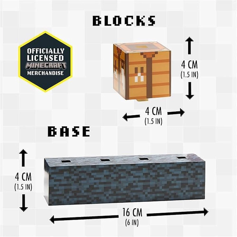 PALADONE MINECRAFT, LÁMPARA BLOQUES CONSTRUCCIÓN OFICIAL - 2