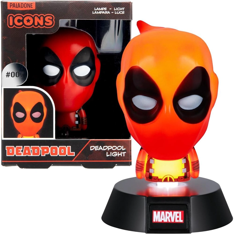 PALADONE DEADPOOL, LÁMPARA ICONO 3D OFICIAL - 1