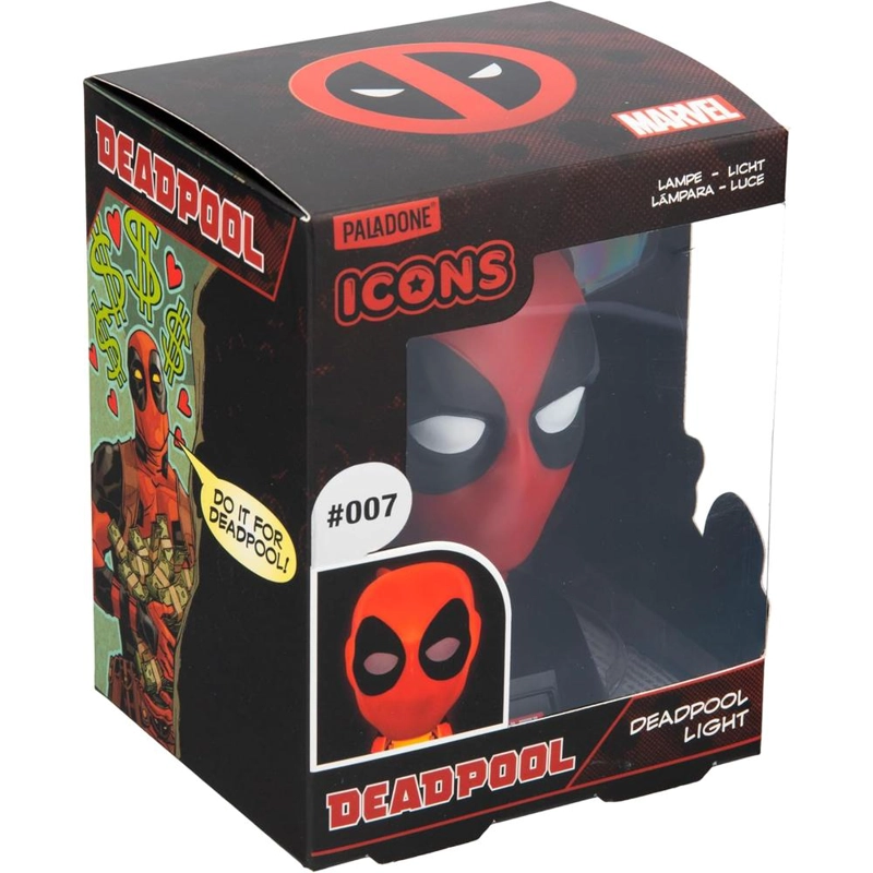 PALADONE DEADPOOL, LÁMPARA ICONO 3D OFICIAL - 4