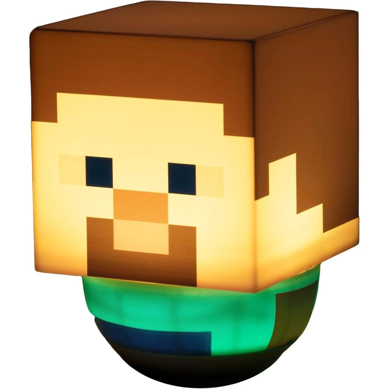 PALADONE MINECRAFT STEVE SWAYING, LUZ NOCTURNA OFICIAL - 1