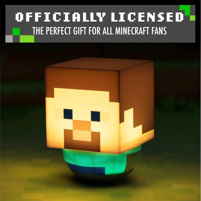 PALADONE MINECRAFT STEVE SWAYING, LUZ NOCTURNA OFICIAL - 3
