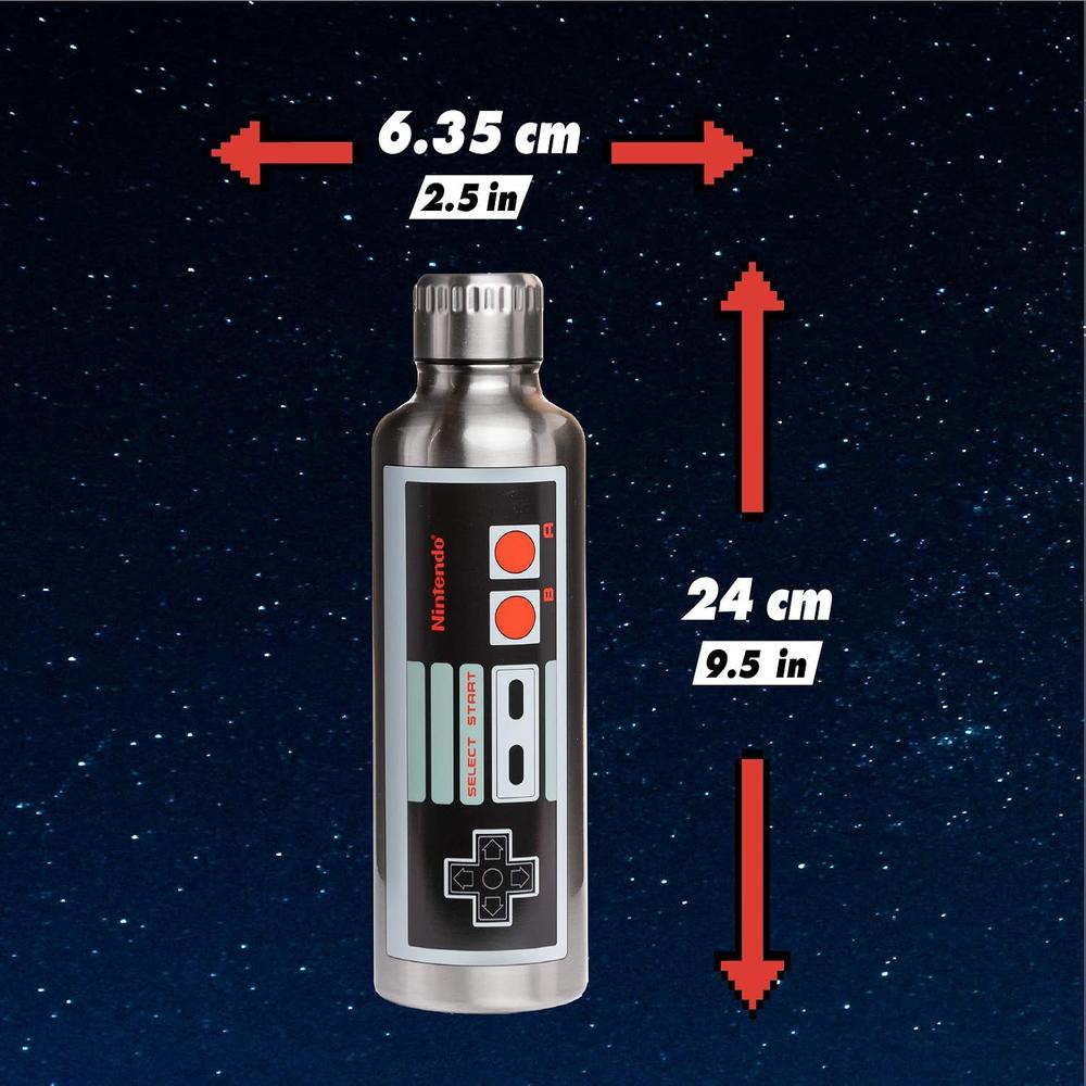 PALADONE NES, BOTELLA ACERO INOXIDABLE 500 ML PLATEADO - 2