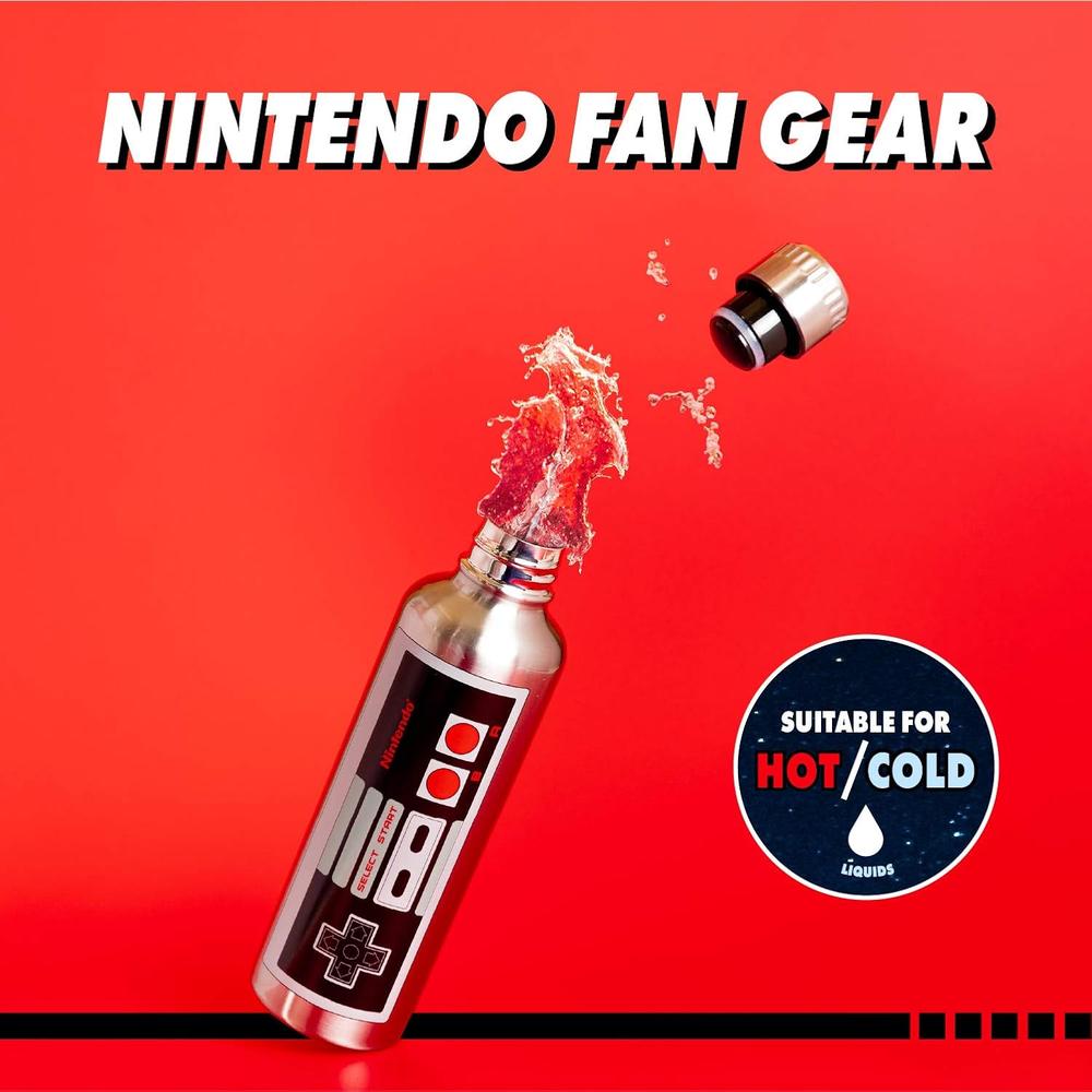 PALADONE NES, BOTELLA ACERO INOXIDABLE 500 ML PLATEADO - 5