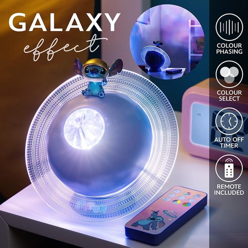 PALADONE DISNEY LILO Y STITCH, PROYECTOR GALAXIA LED OFICIAL - 2