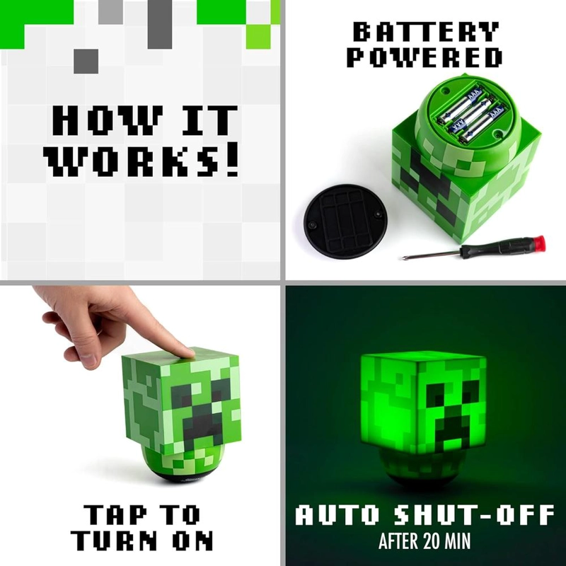 PALADONE MINECRAFT CREEPER SWAY, LÁMPARA OFICIAL - 2