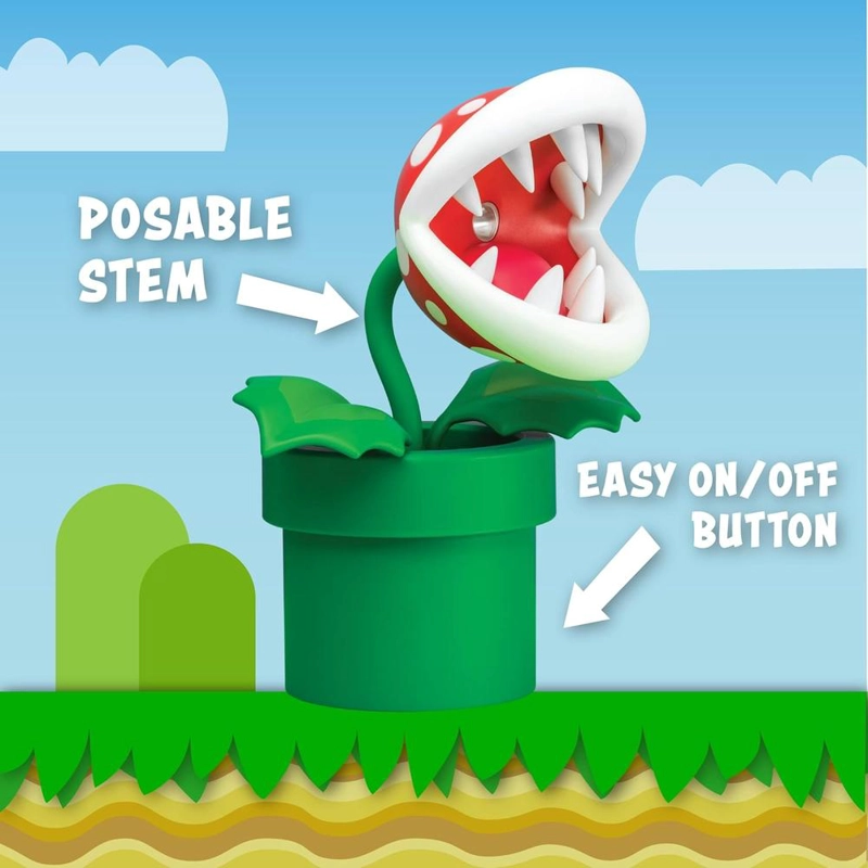 PALADONE SUPER MARIO PIRANHA PLANT, LÁMPARA ESCRITORIO LED OFICIAL - 3