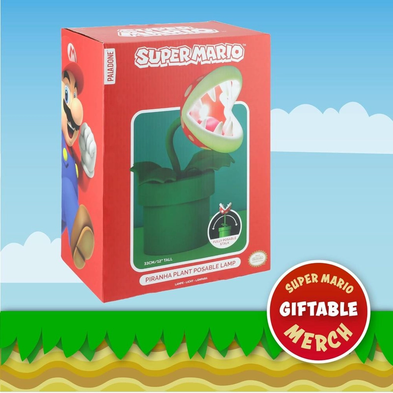 PALADONE SUPER MARIO PIRANHA PLANT, LÁMPARA ESCRITORIO LED OFICIAL - 5