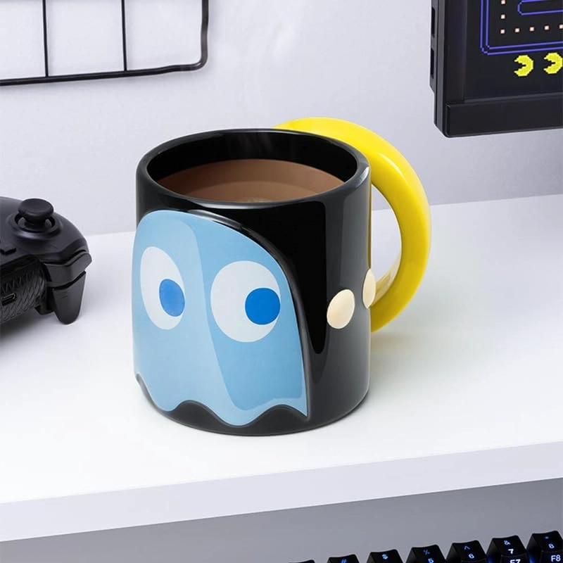 PALADONE PAC-MAN, TAZA CERÁMICA RETRO 20 OZ / 591 ML OFICIAL - 3