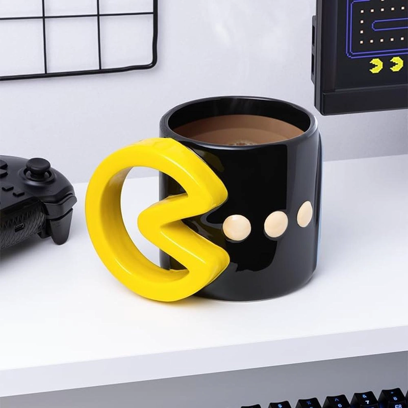 PALADONE PAC-MAN, TAZA CERÁMICA RETRO 20 OZ / 591 ML OFICIAL - 4