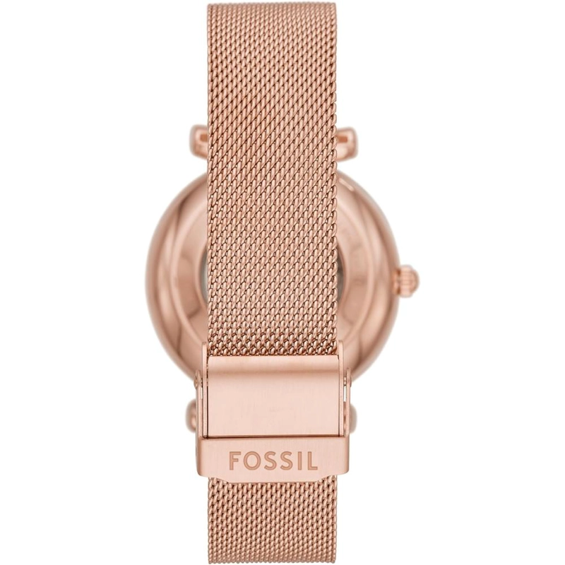 FOSSIL RELOJ AUTOMÁTICO CARLIE PARA MUJER, MALLA DE ACERO | ORO ROSA - 2