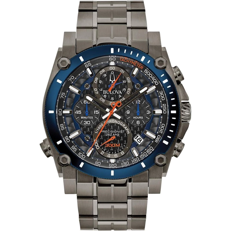 BULOVA RELOJ PRECISIONIST HOMBRE CRONÓGRAFO OCHO AGUJAS ACERO INOXIDABLE | NEGRO - 1