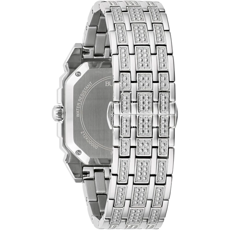 BULOVA RELOJ OCTAVA DE HOMBRE 3 AGUJAS DE CUARZO ESFERA OCTOGONAL CRISTALES | PLATEADO - 3