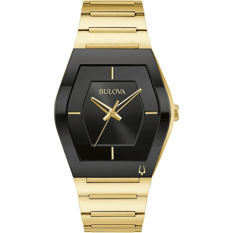 BULOVA RELOJ MODERNO GEMINI HOMBRE CUARZO 3 AGUJAS ACERO CRISTAL | ORO/NEGRO - 1