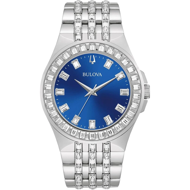 BULOVA RELOJ CRYSTAL PHANTOM MUJER CUARZO 3 AGUJAS CRISTALES BAGUETTE | PLATEADO - 1