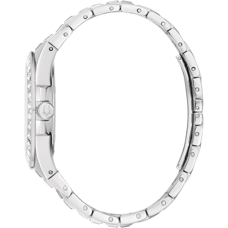 BULOVA RELOJ CRYSTAL PHANTOM MUJER CUARZO 3 AGUJAS CRISTALES BAGUETTE | PLATEADO - 2