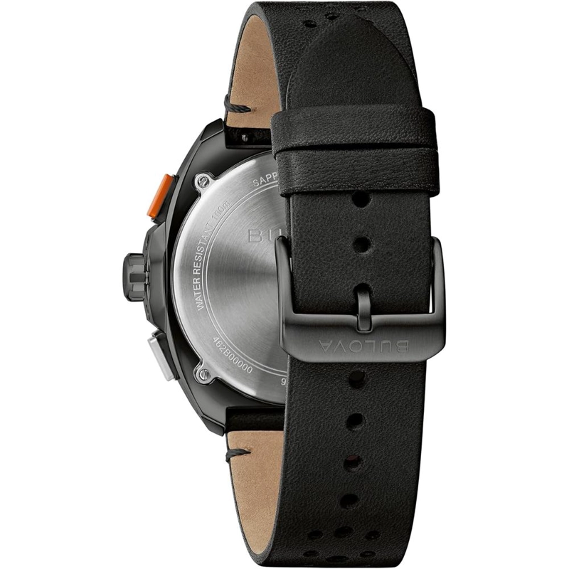 BULOVA RELOJ CRONÓGRAFO HOMBRE ESTILO RACER 3 AGUJAS CUERO ÍNDICES LUMINOSOS | NEGRO - 3