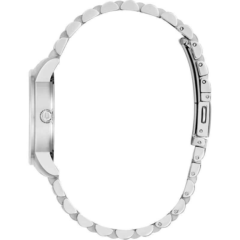 BULOVA RELOJ CLÁSICO DE CUARZO DE MUJER 3 AGUJAS DIAMANTES ACERO INOXIDABLE | PLATA - 2